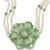 1.20 TCW Jade and Cultured Freshwater Pearl Necklace in .925 Sterling Silver-11 at Direct Charge presents PalmBeach