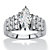 Marquise-Cut Cubic Zirconia Engagement Ring 2.84 TCW Platinum Plated Sterling Silver-11 at PalmBeach Jewelry