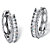 2.20 TCW Marquise-Cut Cubic Zirconia Platinum over Sterling Silver Hoop Earrings (3/4")-11 at PalmBeach Jewelry