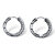 2.20 TCW Marquise-Cut Cubic Zirconia Platinum over Sterling Silver Hoop Earrings (3/4")-12 at PalmBeach Jewelry