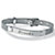 SETA JEWELRY Personalized I.D. Mesh Name Bracelet in Stainless Steel, Adjustable 7.5"-11 at Seta Jewelry