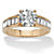 1.75 TCW Cubic Zirconia and Genuine Austrian Crystal Baguette Accent Yellow Gold-Plated Ring-11 at PalmBeach Jewelry