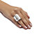 Sterling Silver Free-Form Square Ring-13 at PalmBeach Jewelry