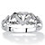 Diamond Accent Interlocking Hearts Promise Ring in Platinum over Sterling Silver-11 at PalmBeach Jewelry