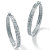 4.50 TCW Round Cubic Zirconia Inside-Out Double Row Hoop Earrings in Silvertone (2")-11 at PalmBeach Jewelry