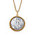 Genuine Half Dollar Year to Remember Pendant Necklace in Gold Tone 24"-11 at PalmBeach Jewelry