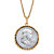 Genuine Half Dollar Year to Remember Pendant Necklace in Gold Tone 24"-16 at PalmBeach Jewelry