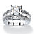 4.94 TCW Emerald-Cut Cubic Zirconia Engagement Anniversary Ring in Platinum over Sterling Silver-11 at Direct Charge presents PalmBeach