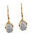 Diamond Accent Cluster Drop Earrings in 18k Gold over Sterling Silver-11 at PalmBeach Jewelry