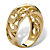 18k Gold over Sterling Silver Swirl Dome Ring-12 at PalmBeach Jewelry
