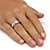 Men's 1/10 TCW Round Diamond Wedding Band in Platinum over Sterling Silver-13 at Direct Charge presents PalmBeach