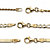 3-Piece Ankle Bracelet Set in 18k Gold over Sterling Silver-12 at Direct Charge presents PalmBeach