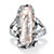Cultured Freshwater Pearl and White Topaz Accented Ring in Sterling Silver-11 at PalmBeach Jewelry