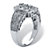 Diamond Accent Vintage-Inspired Platinum over Sterling Silver Filigree Ring-12 at PalmBeach Jewelry