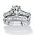 2 Piece 3.14 TCW Round Cubic Zirconia Bridal Ring Set in Platinum over Sterling Silver-11 at PalmBeach Jewelry