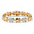 Pave Cubic Zirconia Elephant Bracelet 1.32 TCW in 18k Gold over Sterling Silver-11 at Direct Charge presents PalmBeach