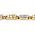 Pave Cubic Zirconia Elephant Bracelet 1.32 TCW in 18k Gold over Sterling Silver-12 at Direct Charge presents PalmBeach