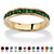 Simulated Birthstone Stackable Eternity Band in Gold-Plated-105 at PalmBeach Jewelry