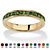 Simulated Birthstone Stackable Eternity Band in Gold-Plated-108 at PalmBeach Jewelry