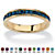 Simulated Birthstone Stackable Eternity Band in Gold-Plated-109 at PalmBeach Jewelry