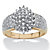 1/4 TCW Round Diamond Marquise-Shaped Cluster Ring in Solid 10k Gold-11 at PalmBeach Jewelry
