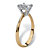 2.50-Carat Round Genuine Topaz 10k Yellow Gold Solitaire Bridal Engagement Ring-12 at Direct Charge presents PalmBeach