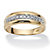 Men's 1/5 TCW Round Diamond Wedding Band in 10k Gold-11 at Direct Charge presents PalmBeach