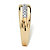 Men's 1/5 TCW Round Diamond Wedding Band in 10k Gold-12 at Direct Charge presents PalmBeach