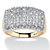 1/5 TCW Pave Diamond Cluster Ring in Solid 10k Yellow Gold-11 at PalmBeach Jewelry