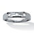 1 TCW Baguette-Cut Cubic Zirconia Wedding Ring in Platinum over Sterling Silver Sizes 8-16-11 at PalmBeach Jewelry