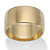 Polished Wedding Band in 14k Gold over .925 Sterling Silver (11.5mm) Sizes 5-16-11 at PalmBeach Jewelry