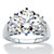 4.66 TCW Round Cubic Zirconia Engagement Anniversary Ring in Solid 10k White Gold-11 at PalmBeach Jewelry