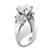 4.66 TCW Round Cubic Zirconia Engagement Anniversary Ring in Solid 10k White Gold-12 at Direct Charge presents PalmBeach