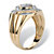 Men's 1/4 TCW Round Diamond Geometric Ring in 10k Gold-12 at PalmBeach Jewelry