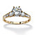 2.14 TCW Round Cubic Zirconia Engagement Anniversary Ring in Solid 10k Gold-11 at PalmBeach Jewelry