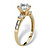 2.14 TCW Round Cubic Zirconia Engagement Anniversary Ring in Solid 10k Gold-12 at PalmBeach Jewelry