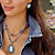 Simulated Pearl Cameo Beaded 2-Piece Necklace and Earrings Set in Antiqued Silvertone 16"-18"-15 at PalmBeach Jewelry