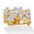 Diamond Accent Butterfly Band in 18k Gold over Sterling Silver-11 at PalmBeach Jewelry