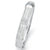 3.63 TCW Round Cubic Zirconia Silvertone Triple-Row Bangle Bracelet 8 .5"-11 at Direct Charge presents PalmBeach