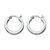 1.25 TCW Round Cubic Zirconia Platinum over Sterling Silver Channel-Set Hoop Earrings (3/4")-12 at PalmBeach Jewelry
