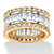 9.34 TCW Emerald-Cut Cubic Zirconia Eternity Band in 14k Gold over .925 Silver-11 at PalmBeach Jewelry