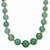 Genuine Green Jade Beaded 10k Yellow Gold Graduated Necklace 18"-11 at PalmBeach Jewelry