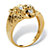 Men's Diamond Accent Solid 10k Yellow Gold Lion's Head Ring-12 at PalmBeach Jewelry