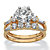 2 Piece 3.60 TCW Round Cubic Zirconia Bridal Ring Set in Solid 10k Gold-11 at PalmBeach Jewelry