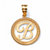 Personalized Script Solid 14k Yellow Gold Initial Pendant-11 at PalmBeach Jewelry
