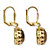 SETA JEWELRY Genuine Oval Tiger's Eye Cabochon Drop Earrings Yellow Gold-Plated-12 at Seta Jewelry