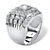 Men's 2.89 TCW Square-Cut Cubic Zirconia Ring in .925 Sterling Silver-12 at PalmBeach Jewelry