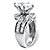 4.10 TCW Marquise-Cut Cubic Zirconia Platinum over Sterling Silver Engagement/Anniversary Ring-12 at PalmBeach Jewelry