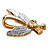 Men's Diamond Accent Two-Tone 10k Gold  Golden Eagle Pendant-12 at Direct Charge presents PalmBeach