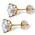 SETA JEWELRY 1.80 TCW Round Cubic Zirconia Stud Earrings in 10k Gold-12 at Seta Jewelry